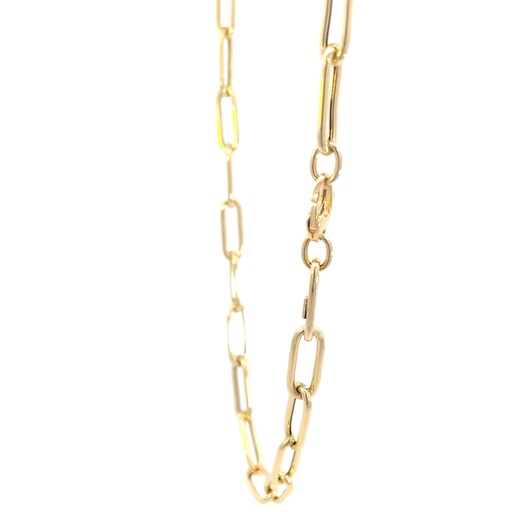 [SGA348] CADENA PAPER CLIP ORO AMARILLO            