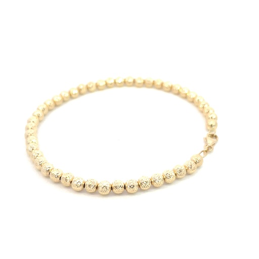 [SGA354] PULSERA MILITAR DIAMANTADA ORO AMARILLA            