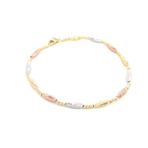 [SGA364] PULSERA ESPECIAL TRES OROS      