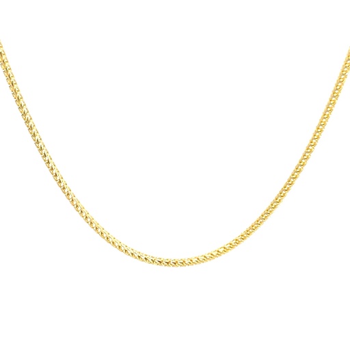 [SGA377] CADENA TEJIDO COLA DE RATON ORO AMARILLO      