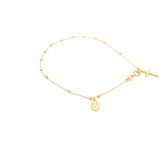 [SGA385] PULSERA DENARIO ORO AMARILLO               