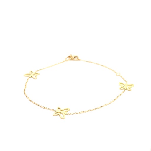[SGA392] PULSERA MARIPOSA ORO AMARILLO               