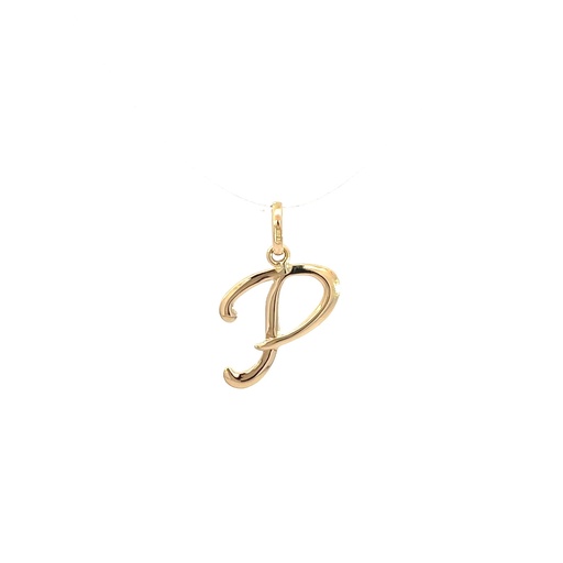 [SGA419] DIJE LETRA P ORO AMARILLO            