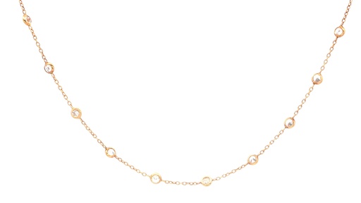 [SGA429] 179003 CADENA ESPECIAL CIRCONES ORO AMARILLO  