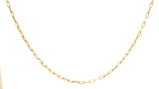 [SGA443] CADENA PAPER CLIP ORO AMARILLO 