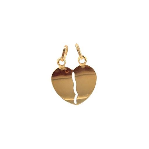 [SGA512] [SGA512] 78249 DIJE CORAZON PARTIDO ORO AMARILLO  