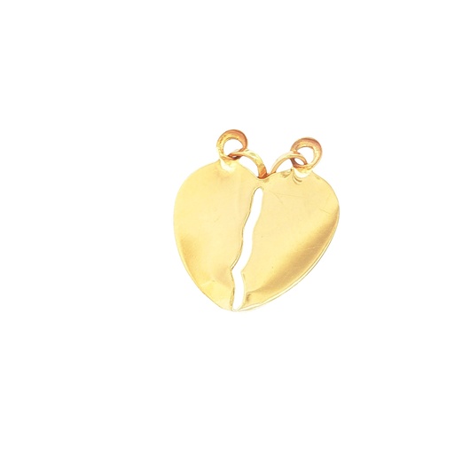 [SGA512] [SGA512] 78249 DIJE CORAZON PARTIDO ORO AMARILLO  