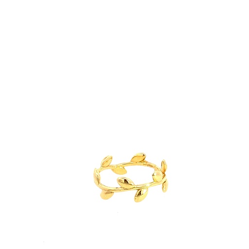 [SGA527] ANILLO HOJAS ORO AMARILLO