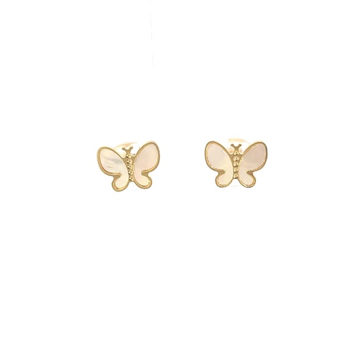 [SGA78] TOPOS MARIPOSA NACAR ORO AMARILLO            