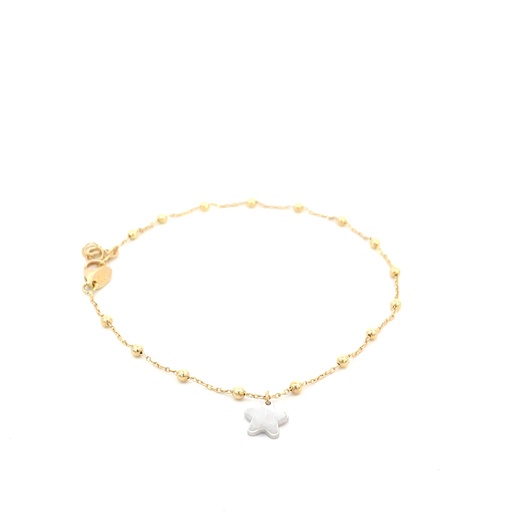 [SGA98] PULSERA BOLAS ESTRELLA DOS OROS            
