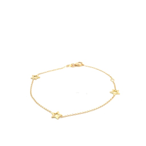 [SGA99] PULSERA ESTRELLAS ORO AMARILLO      