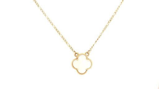 [SM23] CADENA VAN CLEEF BLANCO ORO AMARILLO         