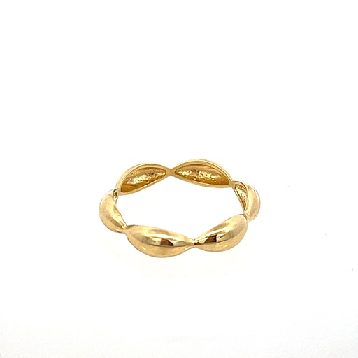 [272909] ANILLO  FIGURA ESLABONES ORO AMARILLO