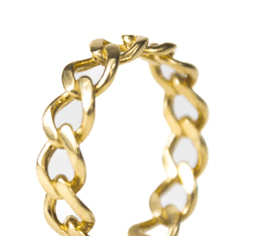 [273195] ANILLO CUBANO ORO AMARILLO