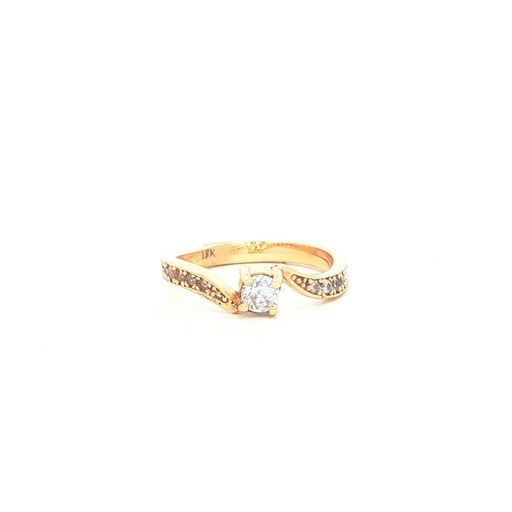 [HA301] ANILLO SOLITARIO CASTING ORO AMARILLO