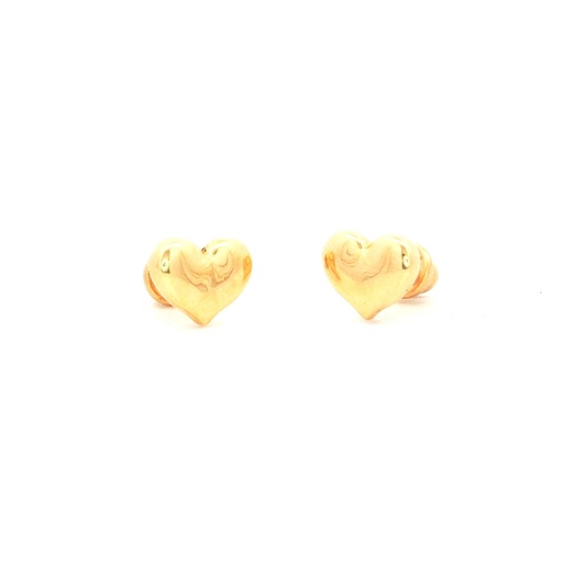 [HJ177] TOPOS CORAZON ORO AMARILLO