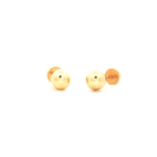 [HJ182] [HJ182] TOPOS BOLA NUMERO 6 ORO AMARILLO