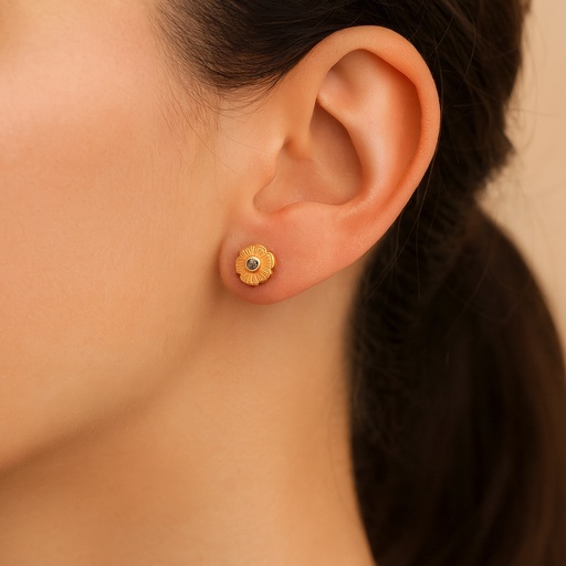 [HJ185] TOPOS FLOR ORO AMARILLO