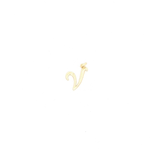 [INO100GGV] DIJES LETRAS  V  ORO AMARILLO