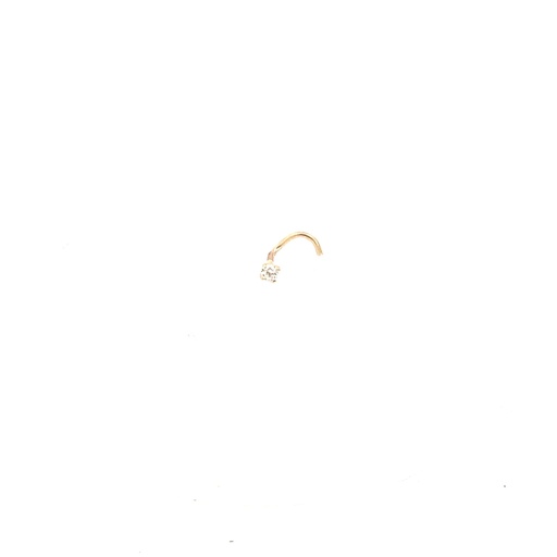 [ND075] PIERCING NARIZ CIRCON L ORO AMARILLO