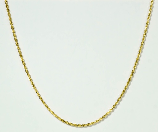 [050CVD50] CADENA FRANCISCANA ORO AMARILLO DIAMANTATA LASER