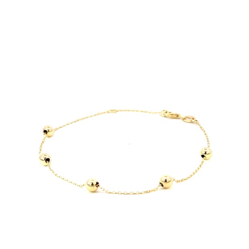 [264042] PULSERA BOLAS ORO AMARILLO