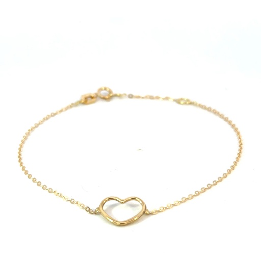 [280265] PULSERA CORAZON ORO AMARILLO