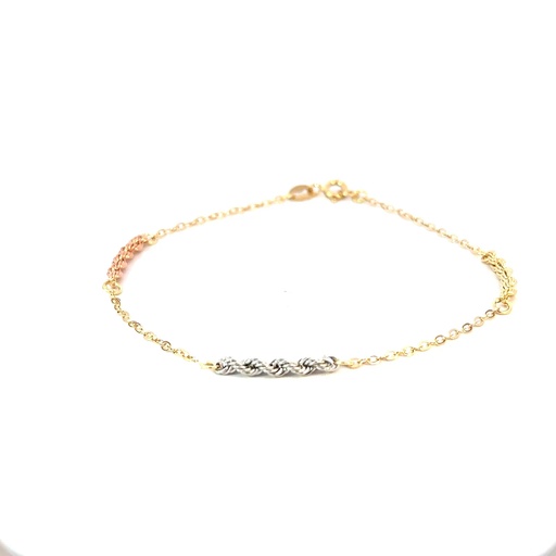 [146923] PULSERA ESPECIAL TRES OROS