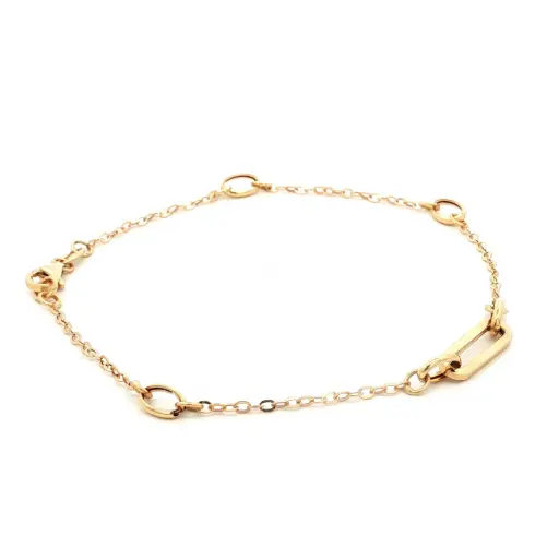 [273917] PULSERA ESPECIAL AROS ORO AMARILLO