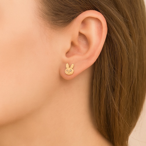 [200266602] TOPOS CONEJITO C/2 P. 0,80mm  ORO AMARILLO