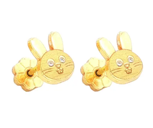 [200266602] TOPOS CONEJITO C/2 P. 0,80mm  ORO AMARILLO
