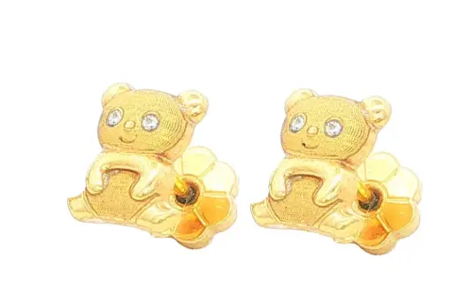 [200317502] TOPOS  OSO SATINADO C/2 P. 0,80mm ORO AMARILLO