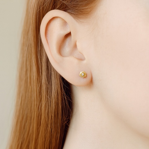 [2001614] TOPOS FLOR  ACUCHARADA  C/P 1.5mm ORO AMARILLO