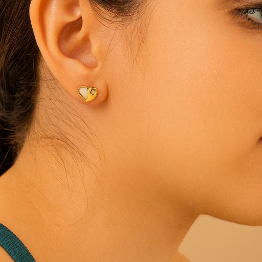 [2003348] TOPOS CORAZON C/CALADO CORAZON ORO AMARILLO