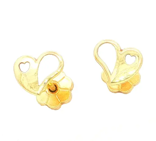 [2003348] TOPOS CORAZON C/CALADO CORAZON ORO AMARILLO