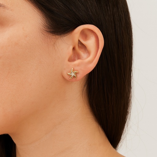 [2003346] TOPOS ESTRELLA DE MAR "NACAR" ORO AMARILLO