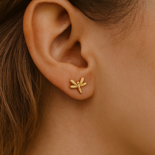 [2203249] TOPOS ORO LIBELULA ESPEJO AMARILLO