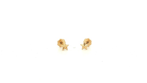 [2203162] TOPOS ESTRELLA SIMPLE MINI CON FACETAS ORO AMARILLO