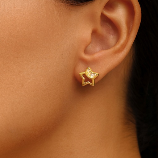 [200265204] TOPOS ESTRELLA CALADA C/4 P. 0,80mm ORO AMARILLO