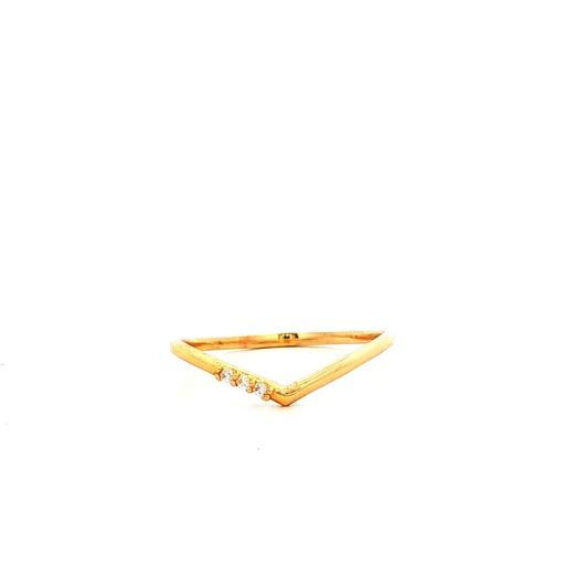 [CM418] ANILLO V CASTING ORO AMARILLO