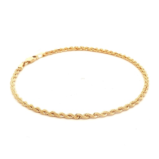 [40HVC91419] PULSERA CORDON ORO AMARILLO