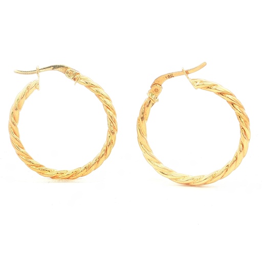 [B202] CANDONGAS TORCHADAS ORO AMARILLO