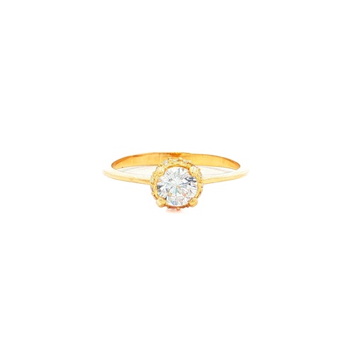 [CM484] ANILLO SOLITARIO CASTING ORO AMARILLO