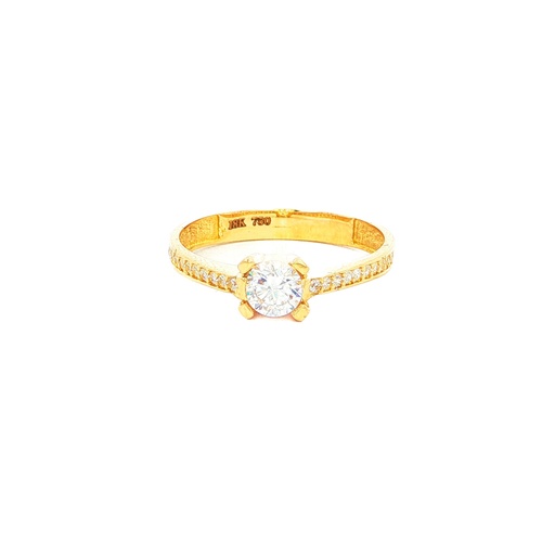 [CM488] ANILLO SOLITARIO CASTING ORO AMARILLO