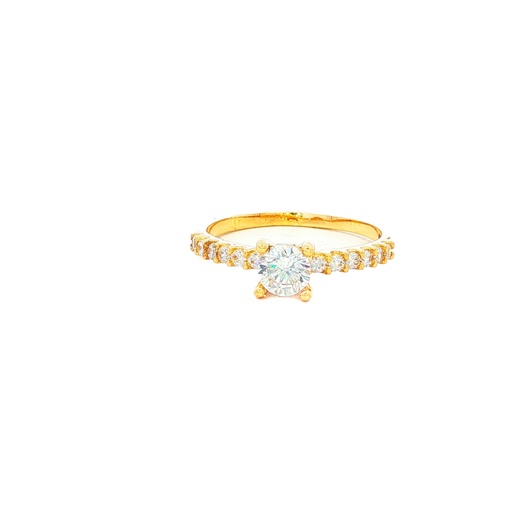 [CM491] ANILLO SOLITARIO CASTING ORO AMARILLO