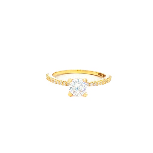 [CM493] ANILLO SOLITARIO CASTING ORO AMARILLO