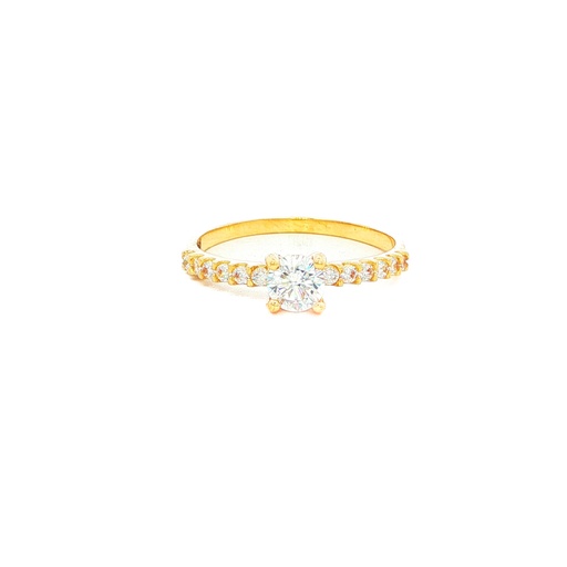 [CM495] ANILLO SOLITARIO CASTING ORO AMARILLO