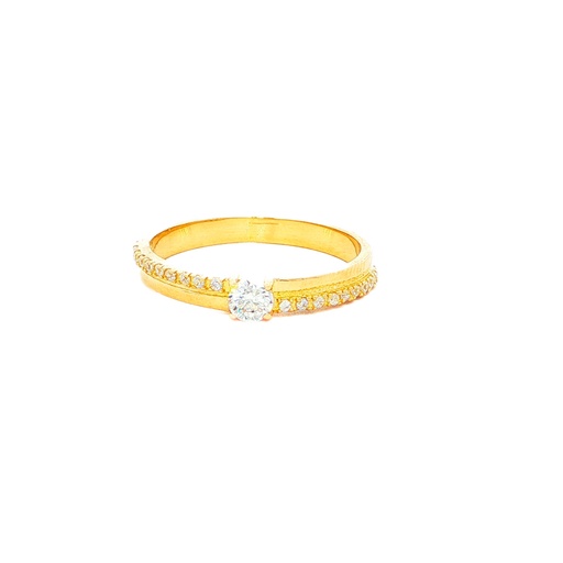[CM496] ANILLO SOLITARIO CASTING ORO AMARILLO