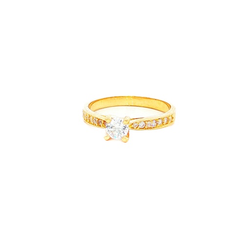 [CM498] ANILLO SOLITARIO CASTING ORO AMARILLO