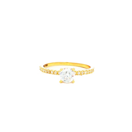 [CM500] ANILLO SOLITARIO CASTING ORO AMARILLO